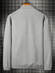 Men's Solid Sport Baseball Jacket Casual Coat Spring Autumn