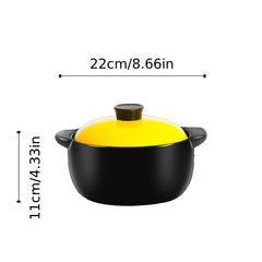 Ceramic Casserole Pot Heat Resistant Cooker Stew Cooking Pot