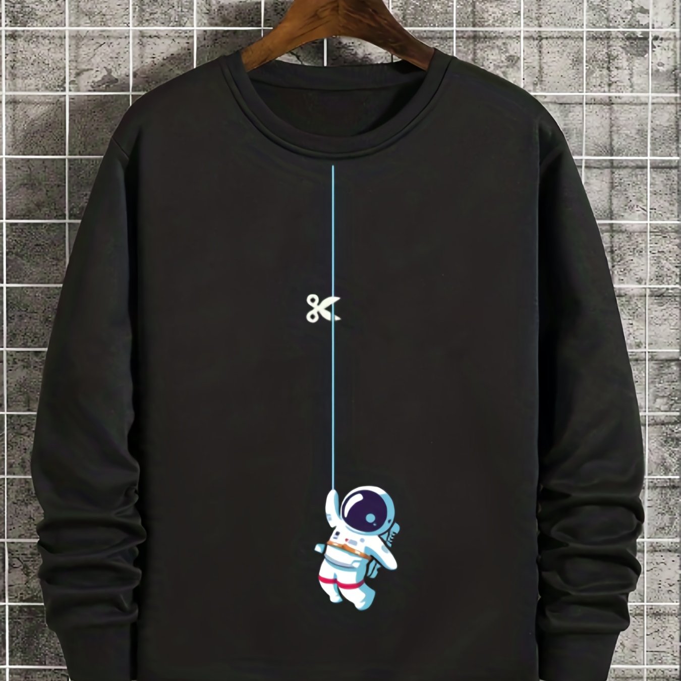 Rich Bear And Astronaut Print Boys Sweatshirt