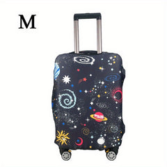 Space Pattern Luggage Case Cover Elastic Protector Travel