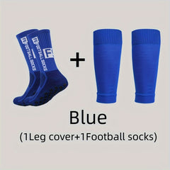 Men's Breathable Fitness Shin Guards Soccer Anti-Slip Socks