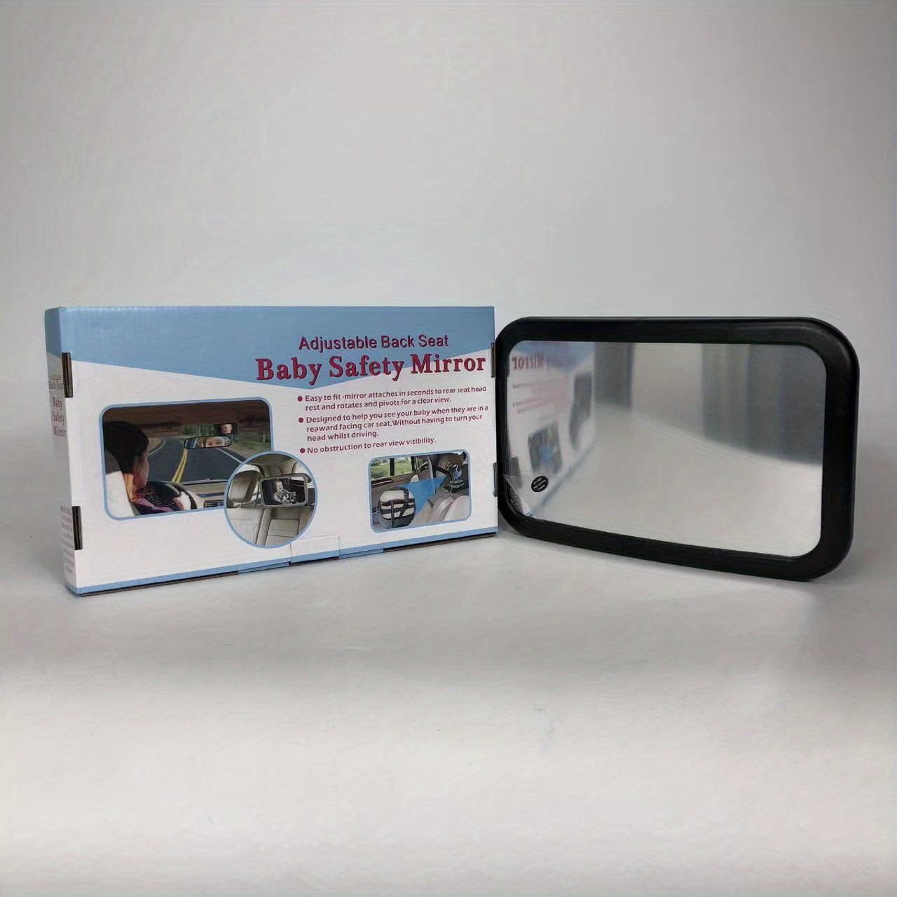 Baby Car Mirror Rear Facing Infant Reflectors - Safe Carrycot Rearview Mirror