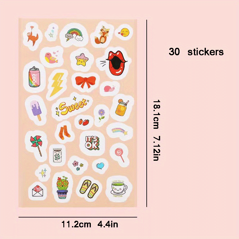 Colorful Self Adhesive Label Stickers