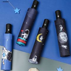 Automatic 3-fold Astronaut Umbrella UV Protection