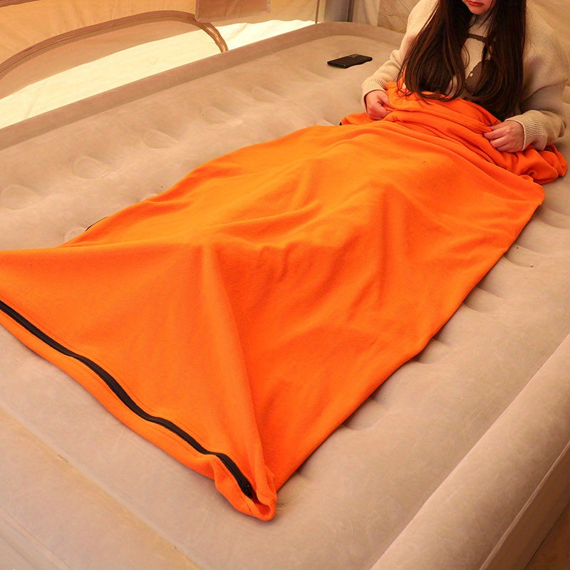 Ultralight Fleece Sleeping Bag For Adults - Portable & Warm