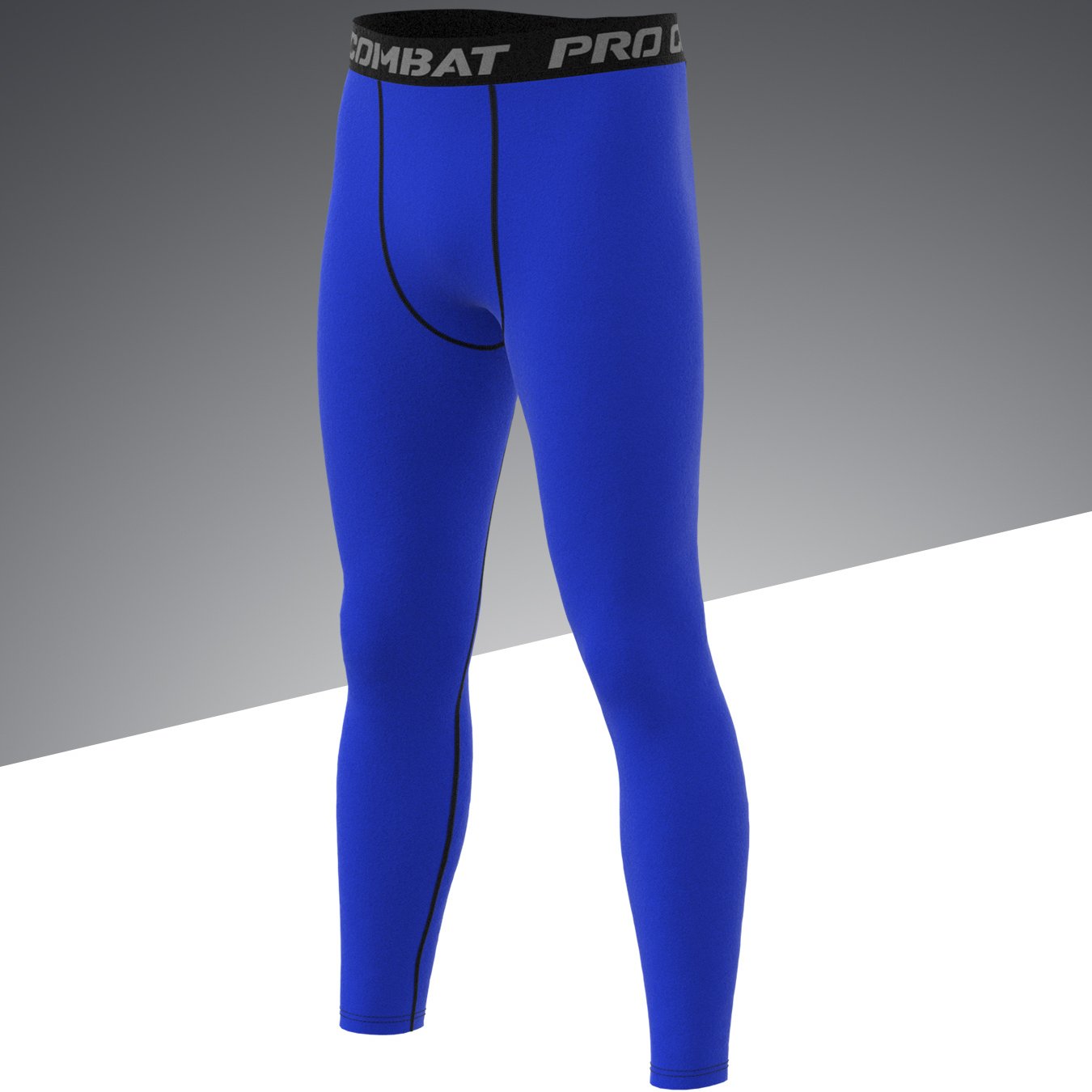 Men's Solid Bottom Leggings Quick Drying Sports Compression Pants