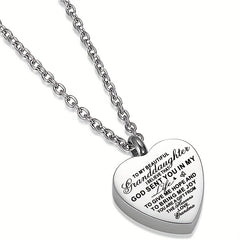 Heart Pendant Cremation Urn Necklace Ashes Jewelry - Pet Memorial Pendant