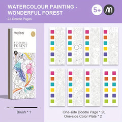 Children's Watercolor Painting Coloring Book