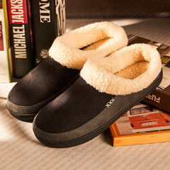 Men's Cozy Fleece Slides Plush Slippers