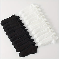 20 Pairs Lightweight Low Cut Sports Socks Women's Stockings