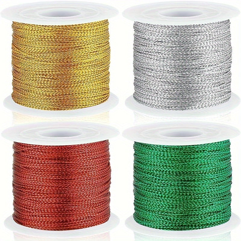 20m 1mm Golden Rope Twine Ribbon Wedding Packing Cords Rope DIY Craft String