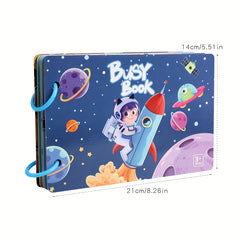Colorful Interactive Busy Book for Kids 3+