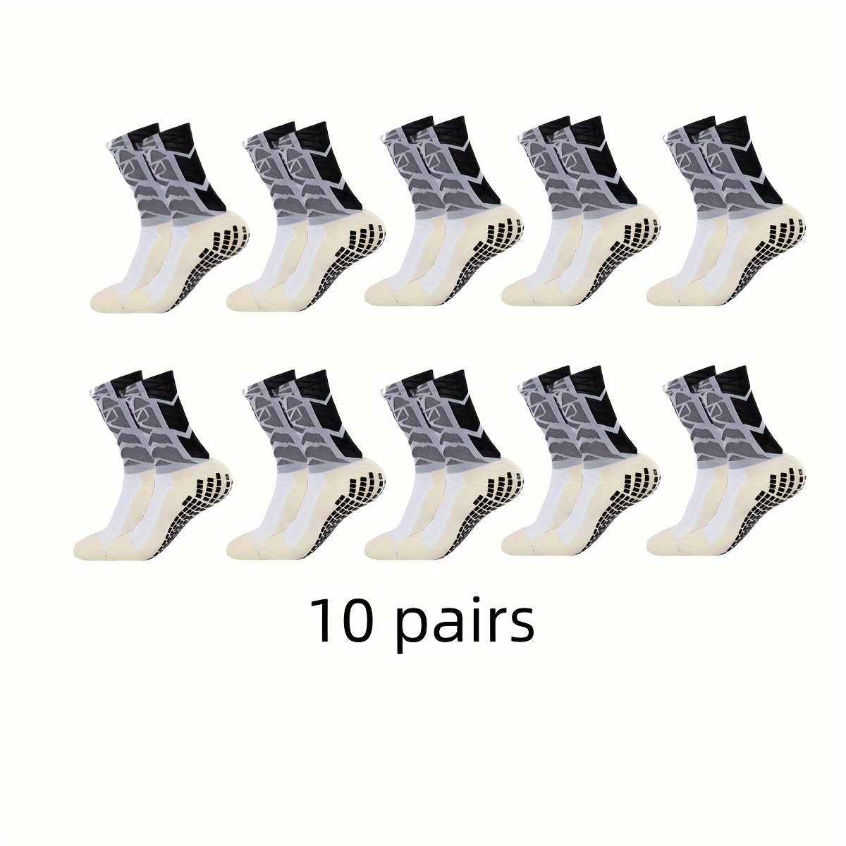 Men's Mid Crew Sport Socks: Sweat Absorbing, Comfy, Breathable
