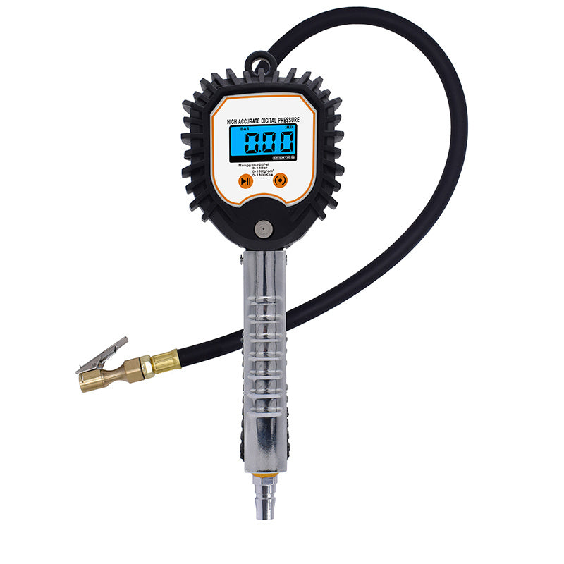 Digital Tire Inflator & Pressure Gauge for Cars & Bikes