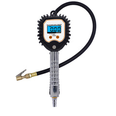 Digital Tire Inflator & Pressure Gauge for Cars & Bikes