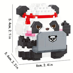 Panda Building Blocks DIY Animal Model Assembled Buillding Block Toys