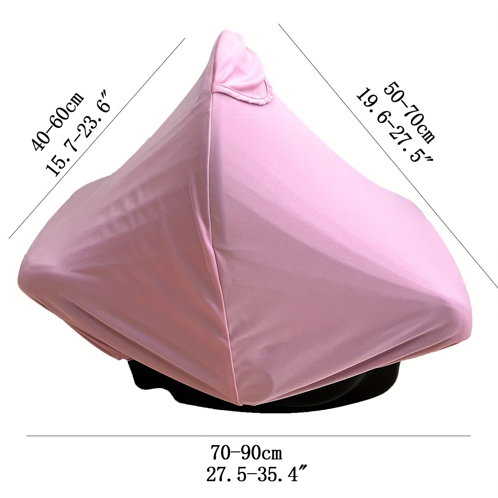 2-in-1 Car Seat Cover Canopy Sun Shade & Bug Net for Baby
