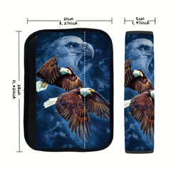 Eagle Print Car Shoulder Protector Cover