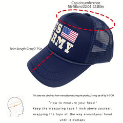 US Army Baseball Cap Unisex Mesh Trucker Hat Patriotic Cap