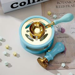 Wax Seal Warmer & Spoon Set High Temp Resistant Stove for Wax Seal Beads/Sticks