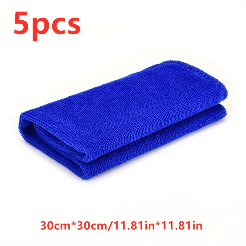 5pc 180GSM Microfiber Car Cleaning Towel