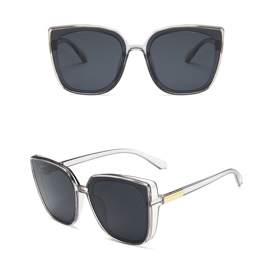 Vintage Cat Eye Sunglasses Women Oversized UV Protection