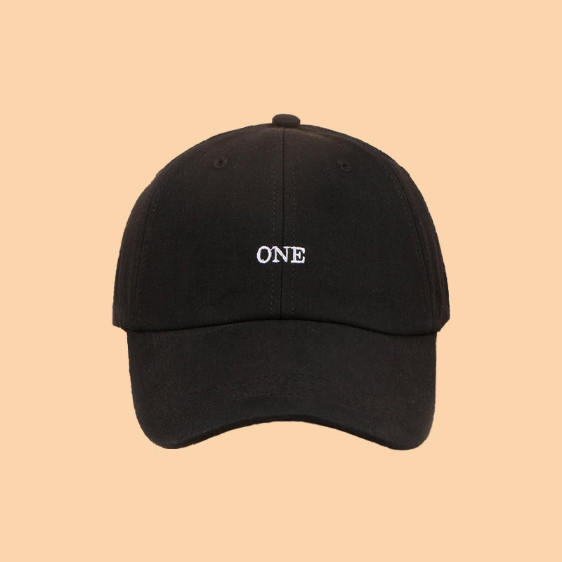 Men Adjustable Embroidery ONE Baseball Cap