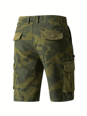 Men s Camo Cargo Shorts Lightweight Flap Pocket Work Outdoors