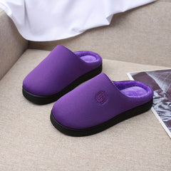 Plush Lined Slippers Soft & Warm Non Slip Memory Foam Shoes