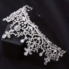 Rhinestone Crystal Crown Queen Tiara Headband Wedding Bridal Hair Accessories