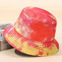 Men's Contrast Tie Dye Sunshade Bucket Hat