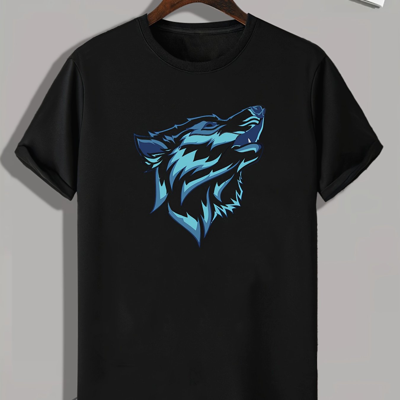 Wolf Comics Men's Stretch Tee for Outdoor Summer