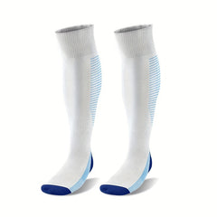 Men's Breathable Striped Knee High Soccer Socks