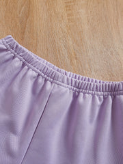 LOS ANGELES Jacquard Girl's Hoodie & Shorts Set