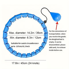 Adjustable Fitness Hoop for Women & Men Outdoor Yoga Pilates Training