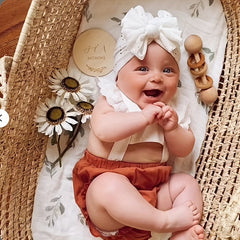 Baby Turban Headwrap Knotted Bow Hat for Newborn Infant