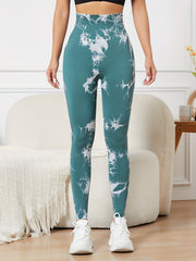 Tie Dye High Waist Yoga Pants Seamless Leggings
