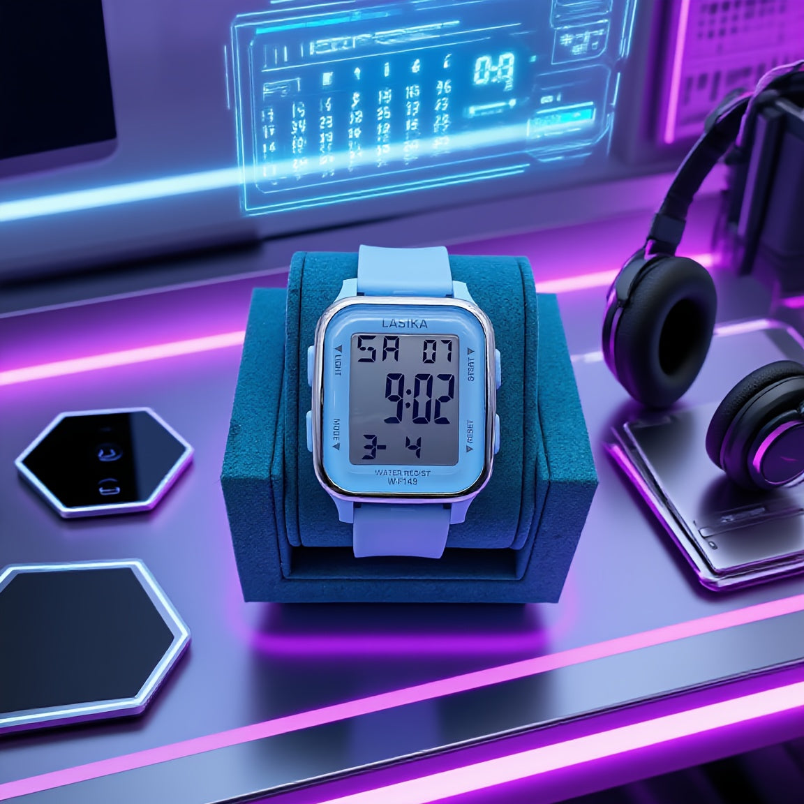 Girls' Waterproof Timer Wristwatch
