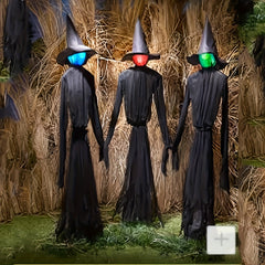 Light Up Witches Decor with Sound Sensor Halloween Props