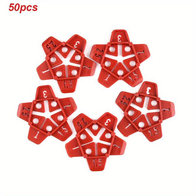 50pcs 12.7cm Tile Spacer Plastic Ceramic Gap Locator Cross Reusable Tool