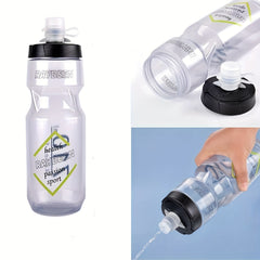 710ml Transparent Squeezed Water Bottle Leakproof Outdoor Cycling Sports