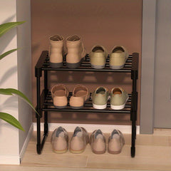 Plastic Shoes Rack Standing Storage Shelf Toiletry Storage