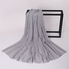 Faux Diamond Chiffon Scarf Turban for Girls