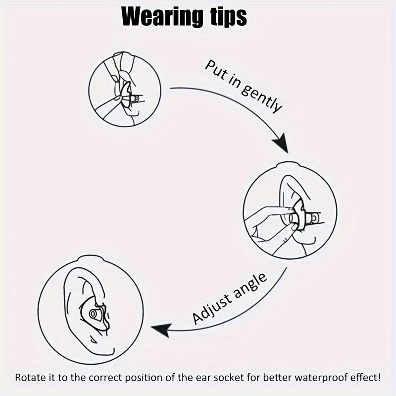 Reusable Silicone Ear Plugs for Swimming & Surfing with Storage Box