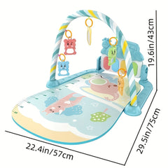 Baby Gym Play Mat Kick & Play Piano With Music Toy Playmats Birthday Gift