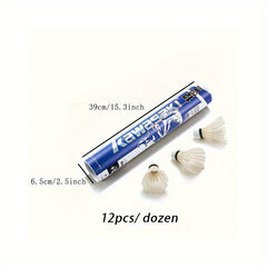 12PCS Badminton Shuttlecocks for Training