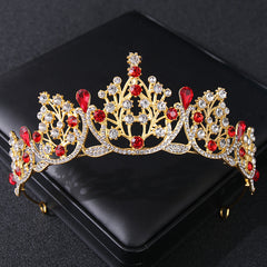Baroque Crown Hairband Rhinestone Headband Tiara Wedding Birthday Cosplay