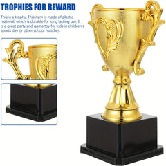 Plastic Golden Trophy for Games and Parties