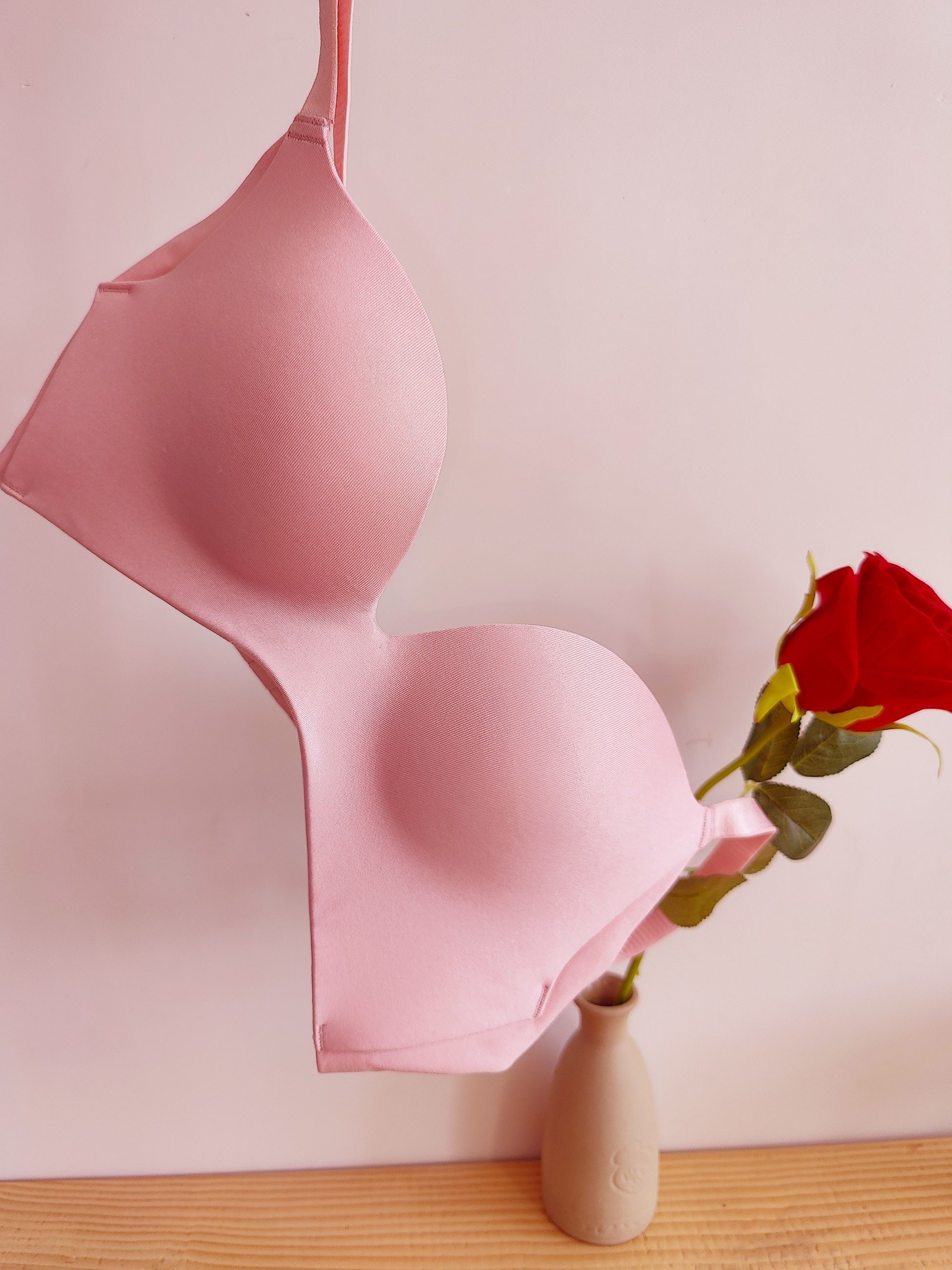 Solid T Shirt Bra Push Up Women's Lingerie