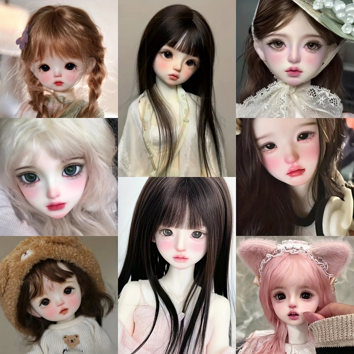 Anime Inspired Doll 11 02 BJD OB11 Collectible Articulated Ideal Gift